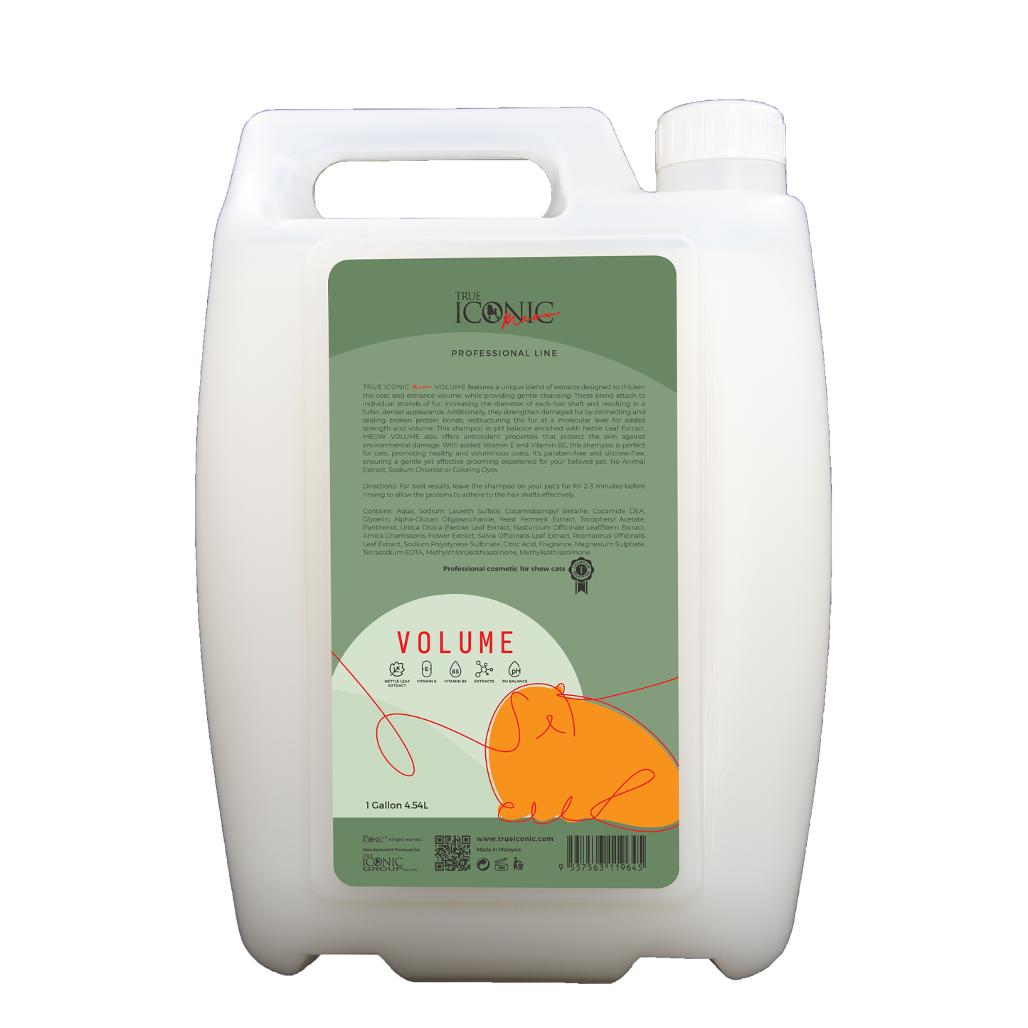 True Iconic Meow Volume Shampoo (400ml/4.54L)